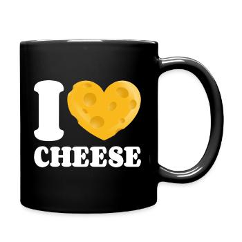 J’adore le fromage J’adore le fromage Un amateur de fromage Accro au fromage - Mug uni - noir - Droite
