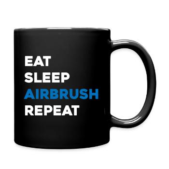 Eat, Sleep Airbrush Repeat – Scale Model Builder - Tasse einfarbig - Schwarz - Rechts