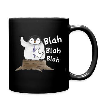 Pinguin-Rede Penguin Speech  - Tasse einfarbig - Schwarz - Rechts