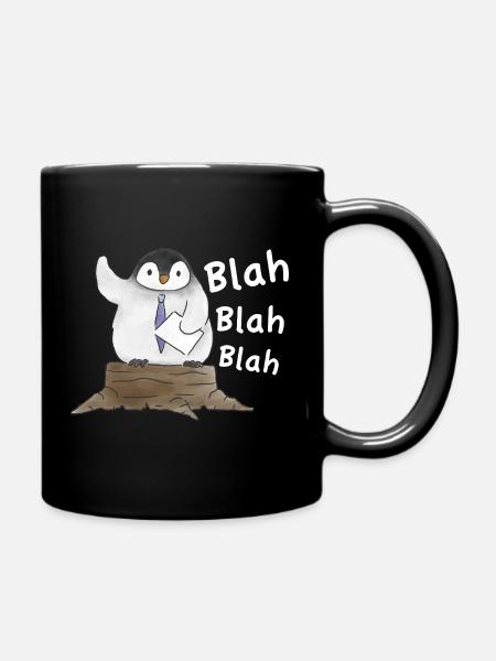 Pinguin-Rede Penguin Speech - Tasse einfarbig - Schwarz