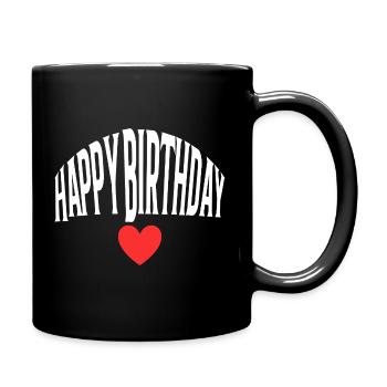 Bon anniversaire - Mug uni - noir - Droite