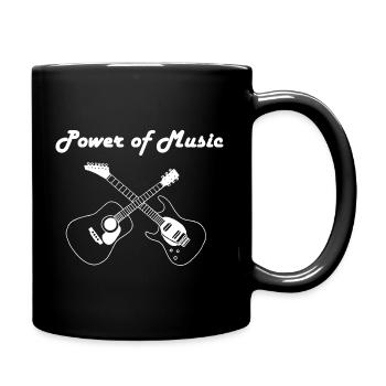 The Power of Music (White) - Full Colour Mug - black - Right
