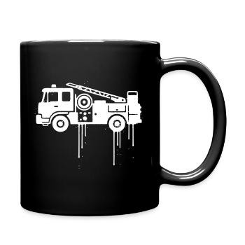 Vêtements de rue graffitis pour camions de pompiers - Mug uni - noir - Droite