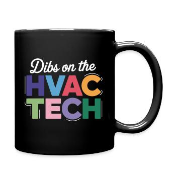 Funny HVAC Technician Saying Repair Expert - Full Colour Mug - black - Right