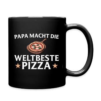 Pizza Baker - Dad makes the world's best pizza - Full Colour Mug - black - Right