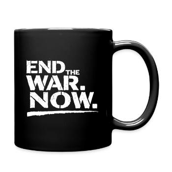 End The War Now Statement for Peace - Full Colour Mug - black - Right