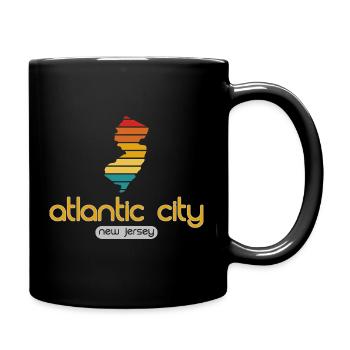 Atlantic City - New Jersey - États-Unis, Amérique - Mug uni - noir - Droite