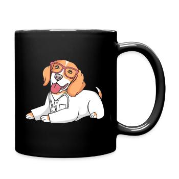 Receptionist Medicine Receptionist - Full Colour Mug - black - Right