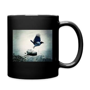 Le Vol du Corbeau - Mug uni - noir - Droite