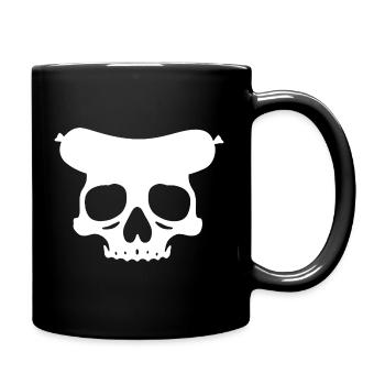 Sausage Skull - Full Colour Mug - black - Right