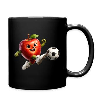 Apple Football - Mug uni - noir - Droite