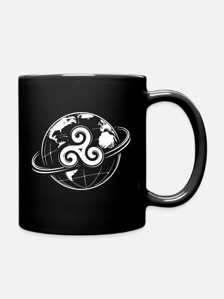Triskel Breton Globe Bretagne Celtique - Mug uni - noir