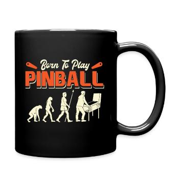 Born To Play Pinball Evolution - Full Colour Mug - black - Right