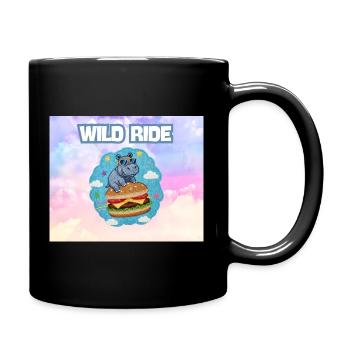 Wild Ride Hippo Burger Patch - Tasse einfarbig - Schwarz - Rechts