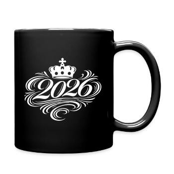 2026 Edel - Tasse einfarbig - Schwarz - Rechts