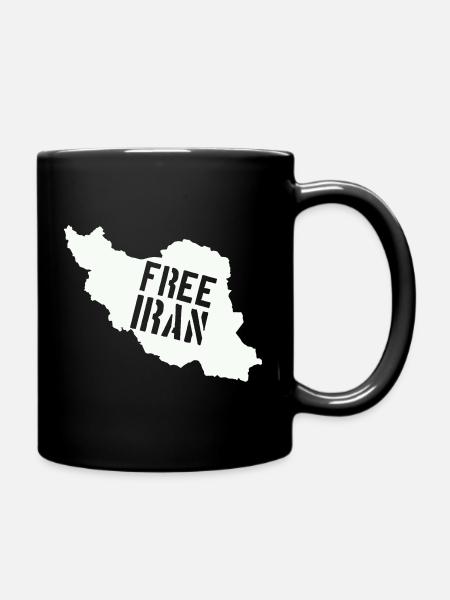 Iran Freiheit Free Iran - Tasse einfarbig - Schwarz