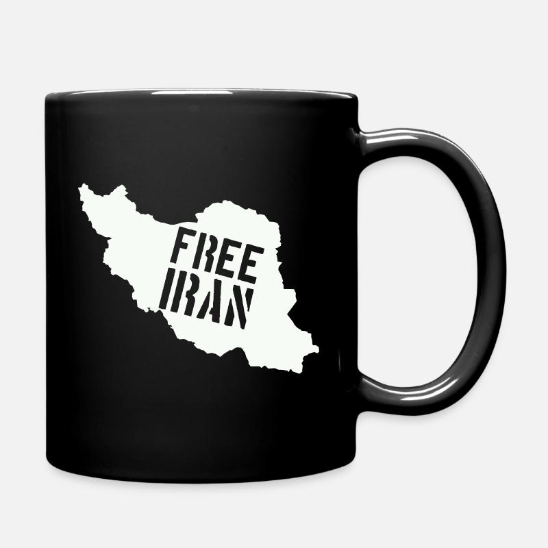 Iran Freiheit Free Iran - Tasse einfarbig - Schwarz