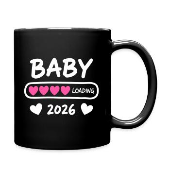 Baby Loading 2026 Parents enceintes - Mug uni - noir - Droite