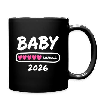 Baby Loading 2026 Parents enceintes - Mug uni - noir - Droite