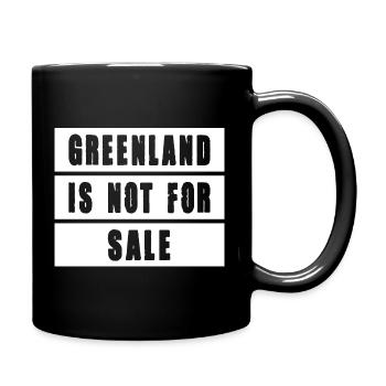 Le Groenland n’est pas à vendre - Mug uni - noir - Droite