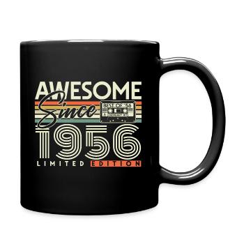 70e anniversaire 1956 Vintage Born Retro - Mug uni - noir - Droite