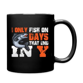 Fisherman Sport Fisherman Fishing Angler Saying - Full Colour Mug - black - Right