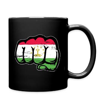 Tadschikistan_Flagge_Faust_used - Tasse einfarbig - Schwarz - Rechts