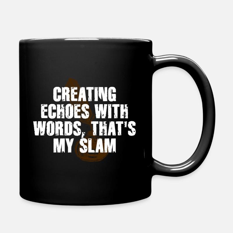 Slam Poetry Gitarrenechos - Tasse einfarbig - Schwarz