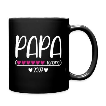 Papa 2027 chargement de la barre de chargement du cœur - Mug uni - noir - Droite