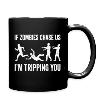 Zombie Humor Shirt for Horror Fans - Full Colour Mug - black - Right