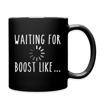 Waiting For Boost Like Turbo Racing - Full Colour Mug - black - Right