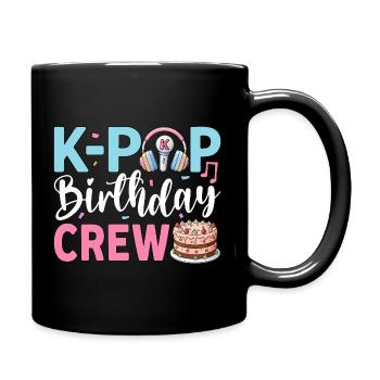 K-Pop Birthday Crew - Full Colour Mug - black - Right