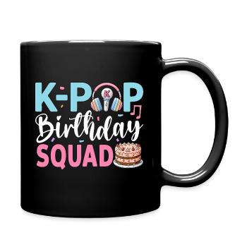 K-Pop Birthday Squad - Full Colour Mug - black - Right