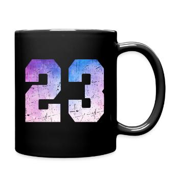 Ausgabe 23 – 23-jähriges Jubiläumsgeschenk - Tasse einfarbig - Schwarz - Rechts