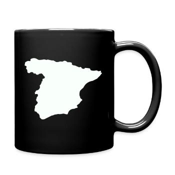 Spain Maps Silhouette Design - Full Colour Mug - black - Right