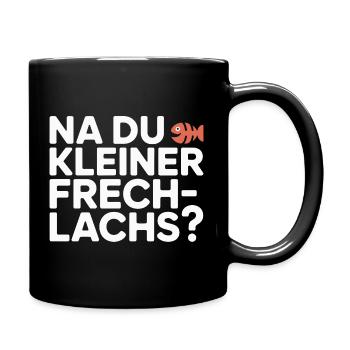 Na Du Kleiner Frechlachs Gamer Lachs Meme Zocker - Tasse einfarbig - Schwarz - Rechts