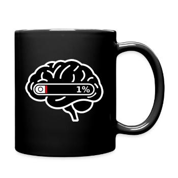 Brain_Loading_1-_Digital_Burnout - Tasse einfarbig - Schwarz - Rechts