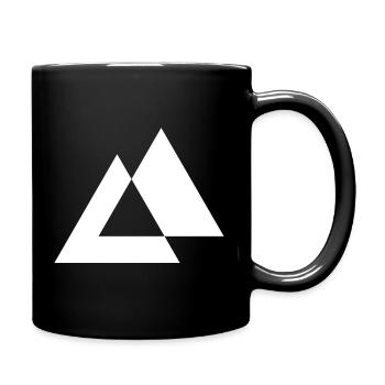 Geometric Triangles design - Full Colour Mug - black - Right