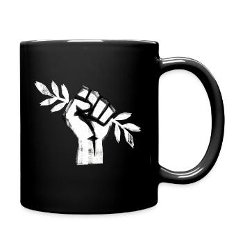 Freedom Peace Symbol - Full Colour Mug - black - Right