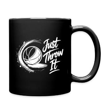 Just Throw It Boule Petanque Sport - Tasse einfarbig - Schwarz - Rechts