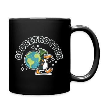 globetrotteur, fernweh - Tasse einfarbig - Schwarz - Rechts