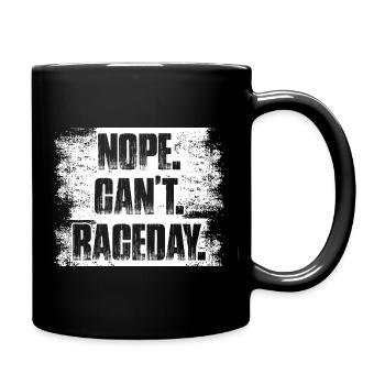 Non, je ne peux pas le jour de la course, amateur de voitures, mécanicien, - Mug uni - noir - Droite