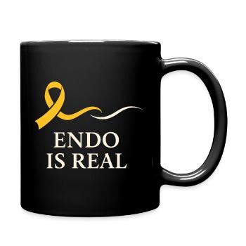 Endometriose-bewusstsein Endo Warrior - Tasse einfarbig - Schwarz - Rechts