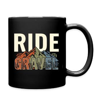 Ride Gravel Bike Bike Adventure Outdoor - Full Colour Mug - black - Right