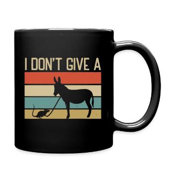 Je m’en fiche complètement - Mug uni - noir - Droite