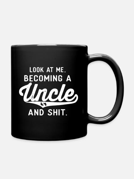 Becoming an Uncle — Bold Script - Full Colour Mug - black