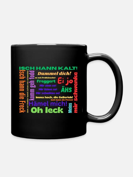 Saarland - Tasse einfarbig - Schwarz