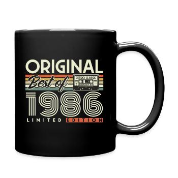 Cadeau vintage rétro pour le 40e anniversaire vintage 1986 - Mug uni - noir - Droite