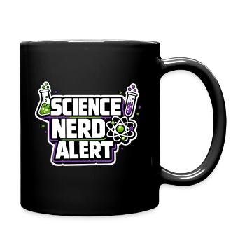 Science Nerd Alert Motiv - Tasse einfarbig - Schwarz - Rechts