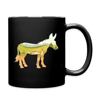 Donkey Village Farmer - Full Colour Mug - black - Right
